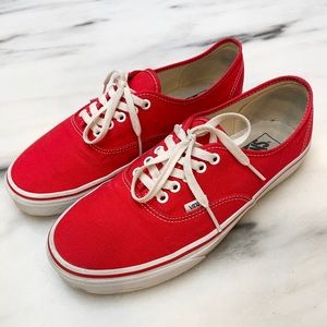 Men’s | Vans Authentic Shoes | Red | Size: 10.5